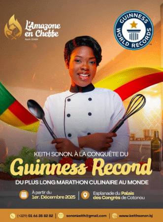 L’Amazone en Cheffe : Keith Sonon vise le Guinness Records à Cotonou