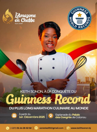 L’Amazone en Cheffe : Keith Sonon vise le Guinness Records à Cotonou