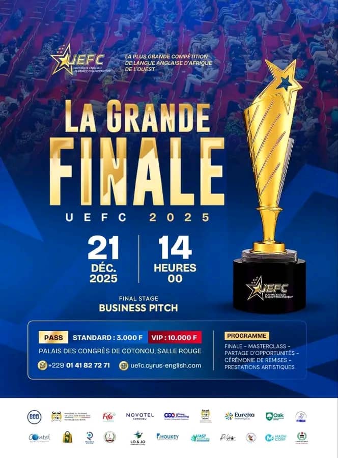 Grande Finale UEFC 2025 : la plus grande compétition d’anglais d’Afrique de l’Ouest à Cotonou