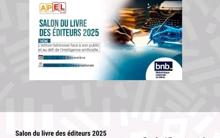Salon du Livre des Éditeurs 2025 : quand l’édition béninoise défie l’ère de l’intelligence artificielle