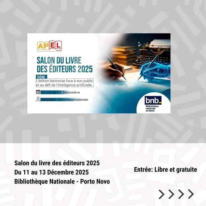 Salon du Livre des Éditeurs 2025 : quand l’édition béninoise défie l’ère de l’intelligence artificielle